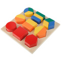 Educational Learning Sorting Math Bricks Game Wooden Geometric Shapes Montessori Puzzle Baby Toddler Toys For Children